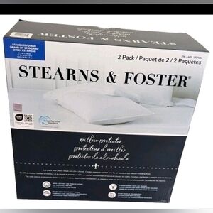 STEARNS & FOSTER ComfortOne Waterproof Mattress Protector Antimicrobial, Queen